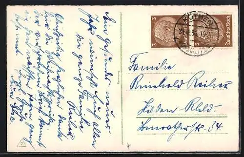 AK Postkutsche in winterlicher Landschaft, Neujahrsgruss