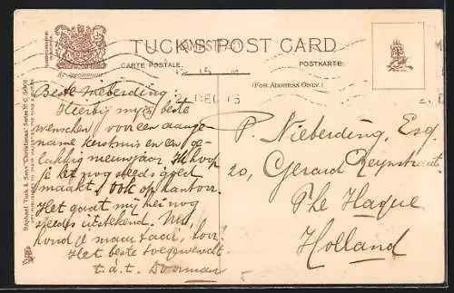 Präge-AK Landschaft mit Postkutsche, Strasse im Winter, Weihnachtsgruss