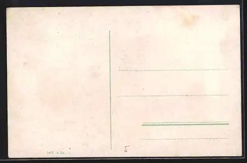 AK Postkutsche auf einer Landstrasse im Frühling