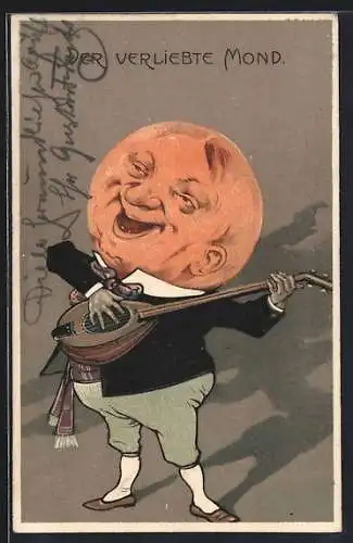 AK Der Verliebte Mond