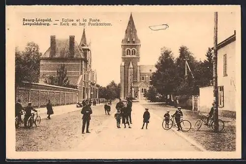 AK Bourg-Leopold, Eglise et la Poste