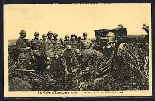AK Elsenborn, Camp, Exercices de tir, Soldaten