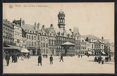 AK Mons, Hôtel de Ville et Grand`Place