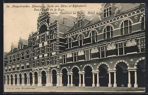 AK Hoogstraeten, Séminaire, Salle des Fêtes et Réfectoire, Vue du côté de la Cour