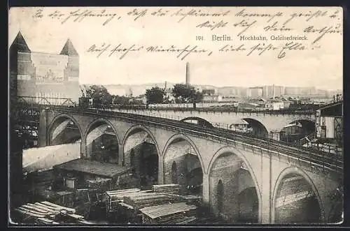 AK Berlin, Hochbahn am Gleisdreieck