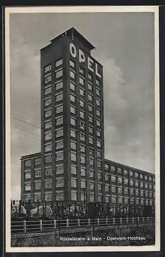 AK Rüsselsheim /Main, Opelwerk-Hochbau