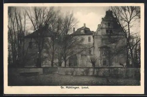 AK Gr. Mühlingen, Partie am Schloss