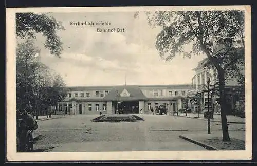 AK Berlin-Lichterfelde, Partie am Bahnhof-Ost