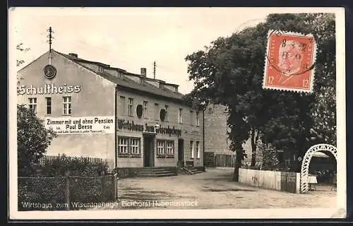 AK Eichhorst-Hubertusstock, Gasthaus zum Wisentgehege, Inh. Paul Beese