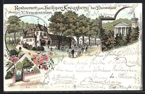 Lithographie Darmstadt, Restaurant zum Heiligen Kreuzberg