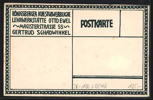 Künstler-AK sign. Gertrud Schadwinkel, Kunstgew. Lehrwerkst. O. Ewel, Königsberg, Magisterstrasse: Gruppe von Kängurus