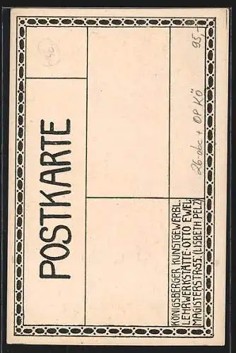 Künstler-AK sign. Lisbeth Pelz, Kunstgew. Lehrwerkst. O. Ewel, Königsberg: Plundersweilern, Jahrmarktsfest, Palaestra A.