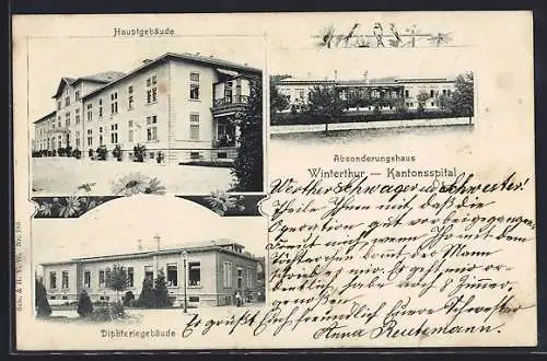 AK Winterthur, Kantonsspital, Absonderungshaus, Diphteriegebäude