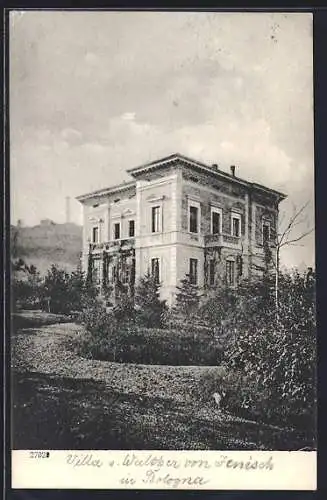 AK Bologna, Villa von Walther von Jenisch mit Garten