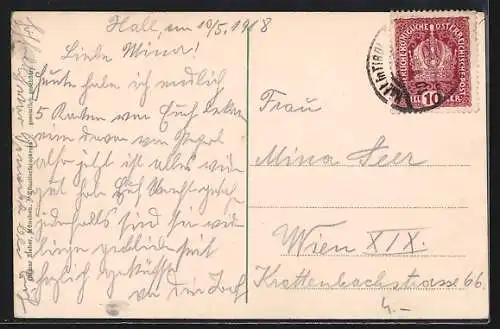 AK Hall, Marktplatz mit Verkaufsständen