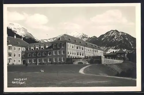 AK Hochzirl, Krankenhaus, Blick auf den Ostflügel