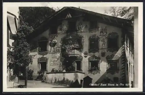 AK Ötz, Gasthof Zum Stern von aussen