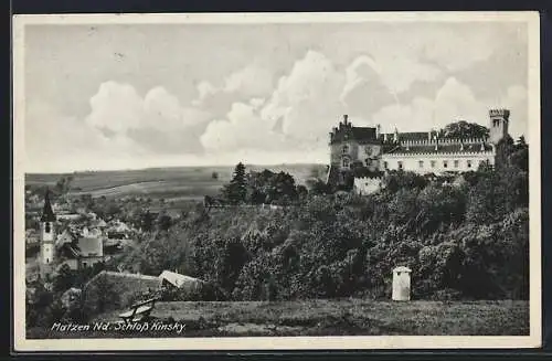 AK Matzen /Nd., Schloss Kinsky mit Umgebung