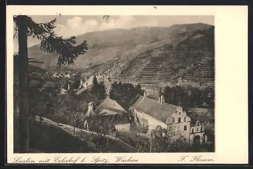 AK Spitz /Wachau, Laaben, Ortsansicht mit Erlerhof aus der Vogelschau