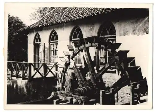 Fotografie Atlantic, Ansicht Winterswijk, De Gulle Smid, Mühle, Wassermühle 1944