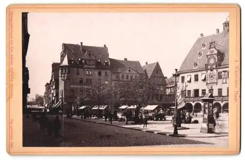 Fotografie H. Schuler, Heilbronn, Ansicht Heilbronn, Marktplatz mit Käthchen Haus