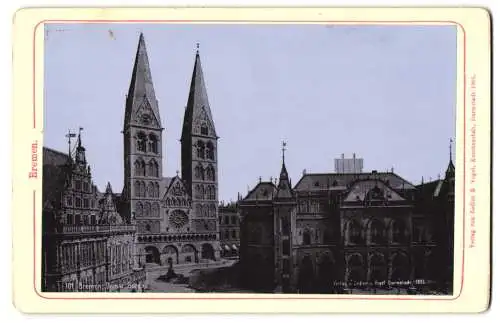 Fotografie Zedler & Vogel, Darmstadt, Ansicht Bremen, Dom und Börse