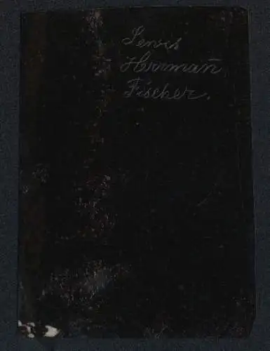 Fotografie Ferrotypie junger Knabe Lewis Hermann Fischer im Anzug mit Rüschenkragen