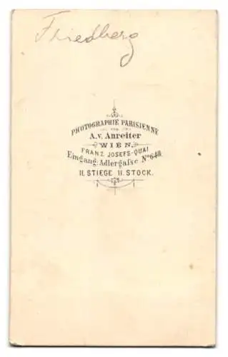 Fotografie A. v. Anreiter, Wien, Schauspielerin Katharina Friedberg im weiten Kleid