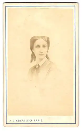 Fotografie A. Liebert & Co., Paris, Portrait Charlotte von Belgien, Kaiserin von Mexiko