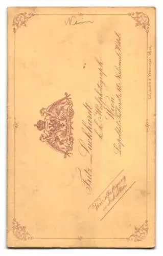 Fotografie Fritz Luckhardt, Wien, österr. Schauspielerin Frau Frank mit Locken