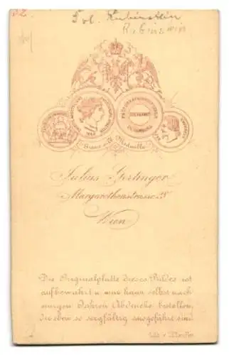 Fotografie Julius Gertinger, Wien, Schauspielerin Frl. Rubinstein im Seitenprofil