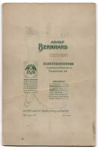 Fotografie Adolf Bernhard, Klosterneuburg, Schauspieler Josef Kainz im Bühnenkostüm, mit Autograph