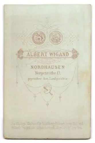 Fotografie Albert Wiegand, Nordhausen, Morgenröthe 13, Porträt eines Kleinkinds