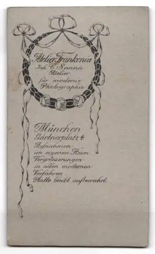 Fotografie Atelier Frankonia, München, Gärtnerplatz 4, Porträt eines Kindes
