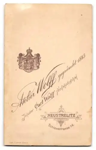 Fotografie A. C. Wolff, Neustrelitz, Schlossstrasse 14, Porträt zweier Kinder