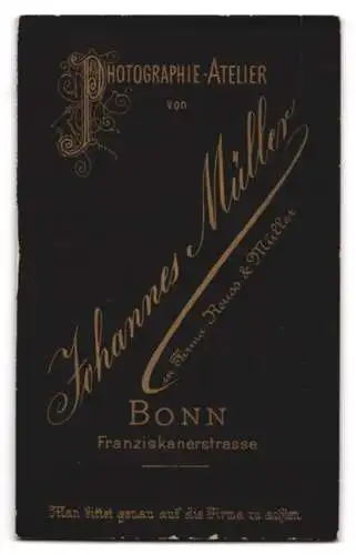 Fotografie Johannes Müller, Bonn, Franziskanerstrasse, Porträt eines Mannes