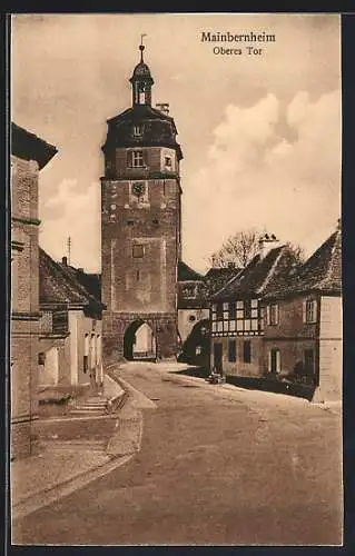 AK Mainbernheim, Oberes Tor mit Strassenpartie