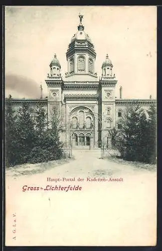 AK Berlin-Gross-Lichterfelde, Haupt-Portal der Kadetten-Anstalt