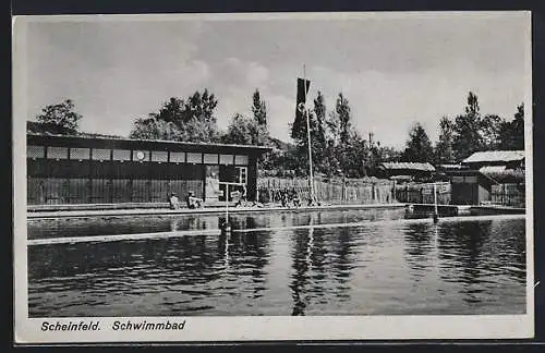 AK Scheinfeld, Schwimmbad mit dem banner