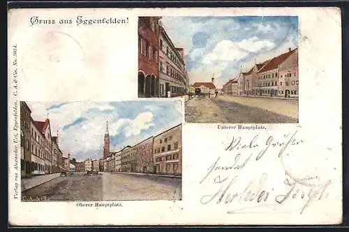 AK Eggenfelden, Unterer und oberer Hauptplatz