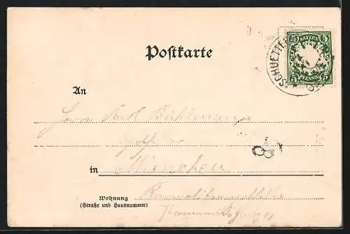 AK Schüttersmühle, Blick zum Ort, Pottenstein, Totale des Ortes, Frau Förster Gräser lehnt am Fenster