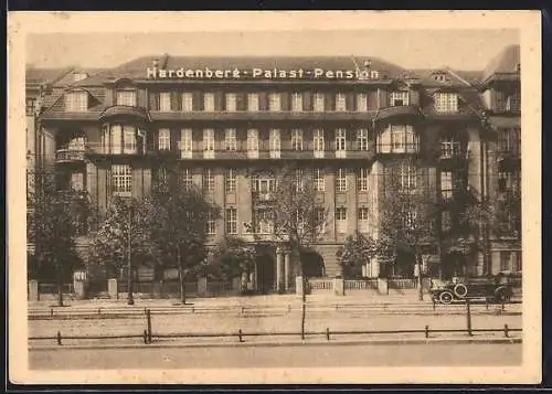 AK Berlin-Charlottenburg, Hotel Hardenberg Palast-Pension, Hardenbergstrasse 2