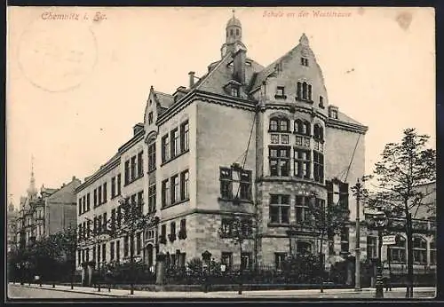 AK Chemnitz i. Sa., Schule an der Weststrasse