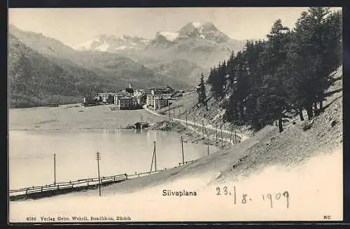 AK Silvaplana, Ortspartie im Gebirge