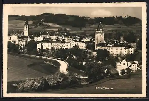 AK Freystadt /O.D., Ortsansicht vom Feld aus