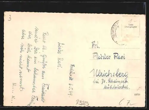 AK Freystadt /O.D., Ortsansicht vom Feld aus