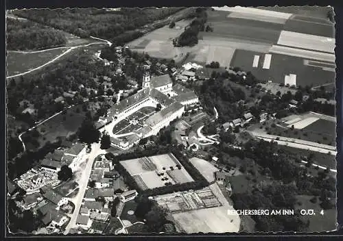 AK Reichersberg am Inn, Ortsansicht vom Flugzeug aus