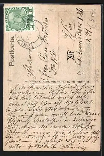 AK Klam /O.-Oe., Blick zum Schloss hoch