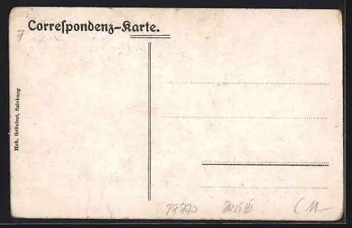 AK Schönering bei Linz, Gasthaus Anton Raab, Ortspartie mit Kirche