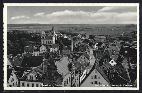 AK Messkirch, Gesamtansicht, Geburtsstadt Konradin Kreutzers